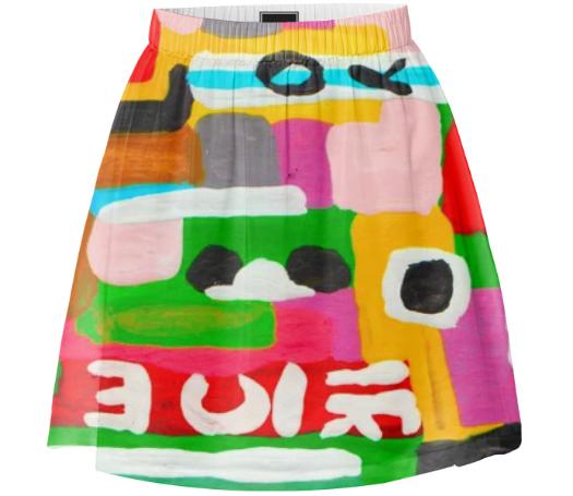 Impossible Text Skirt