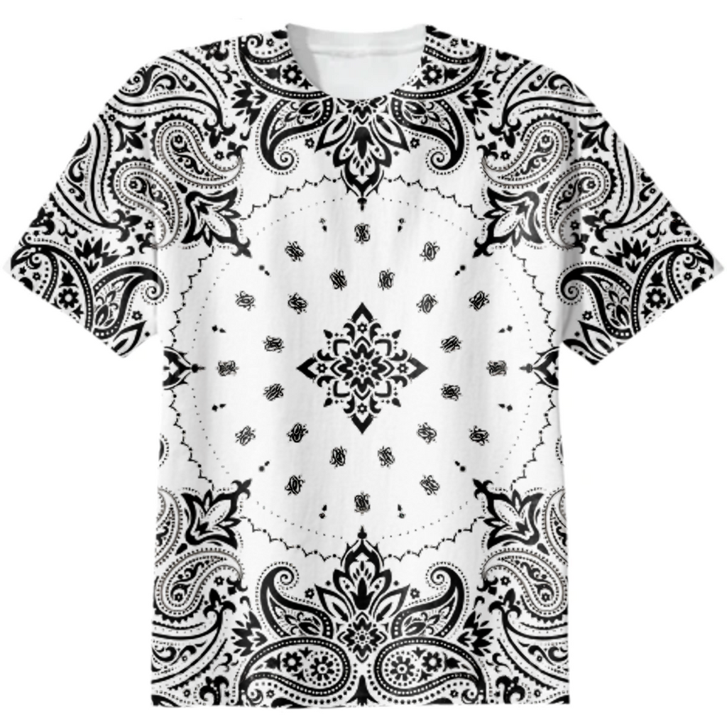 WHITE BANDANA T-SHIRT 🤍