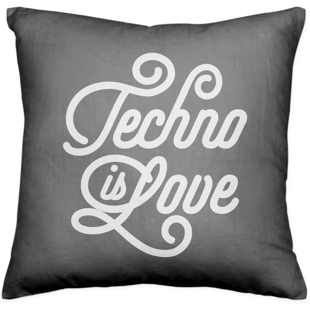 Techno is Love Pillow