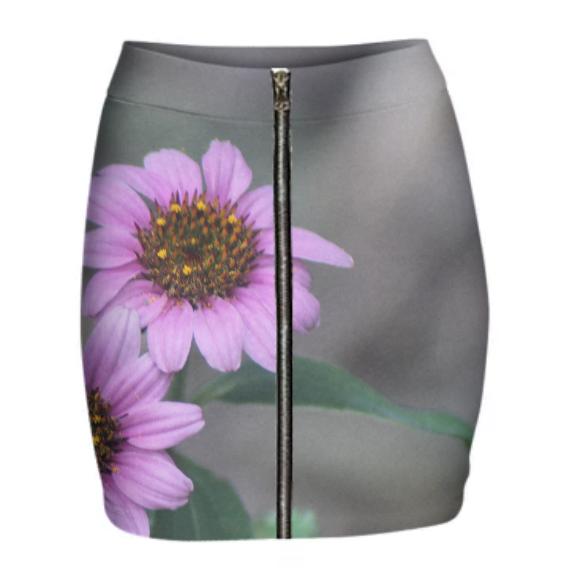 Mauve Floral Ladies Skirt