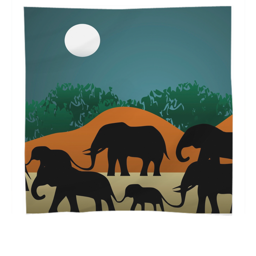 Elephant Family Illustration