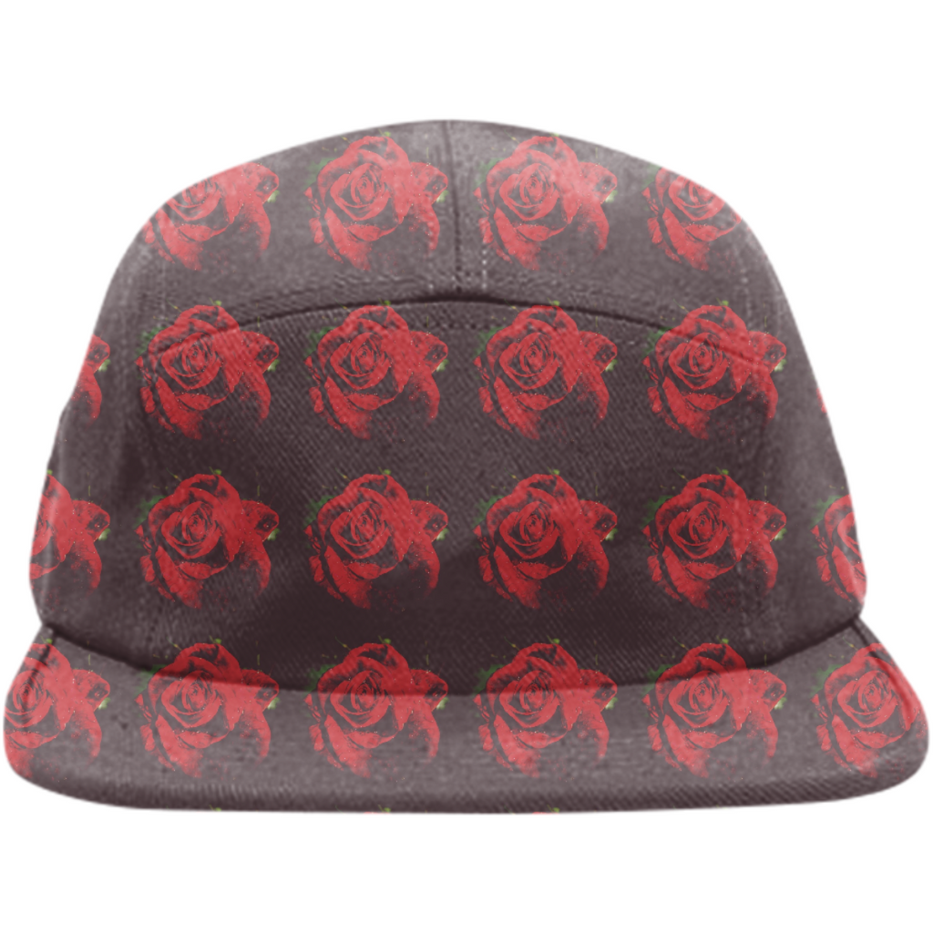Red roses pattern Baseball Hat