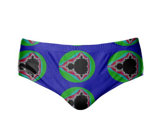 Blue Mandelbrot Fractal Speedo