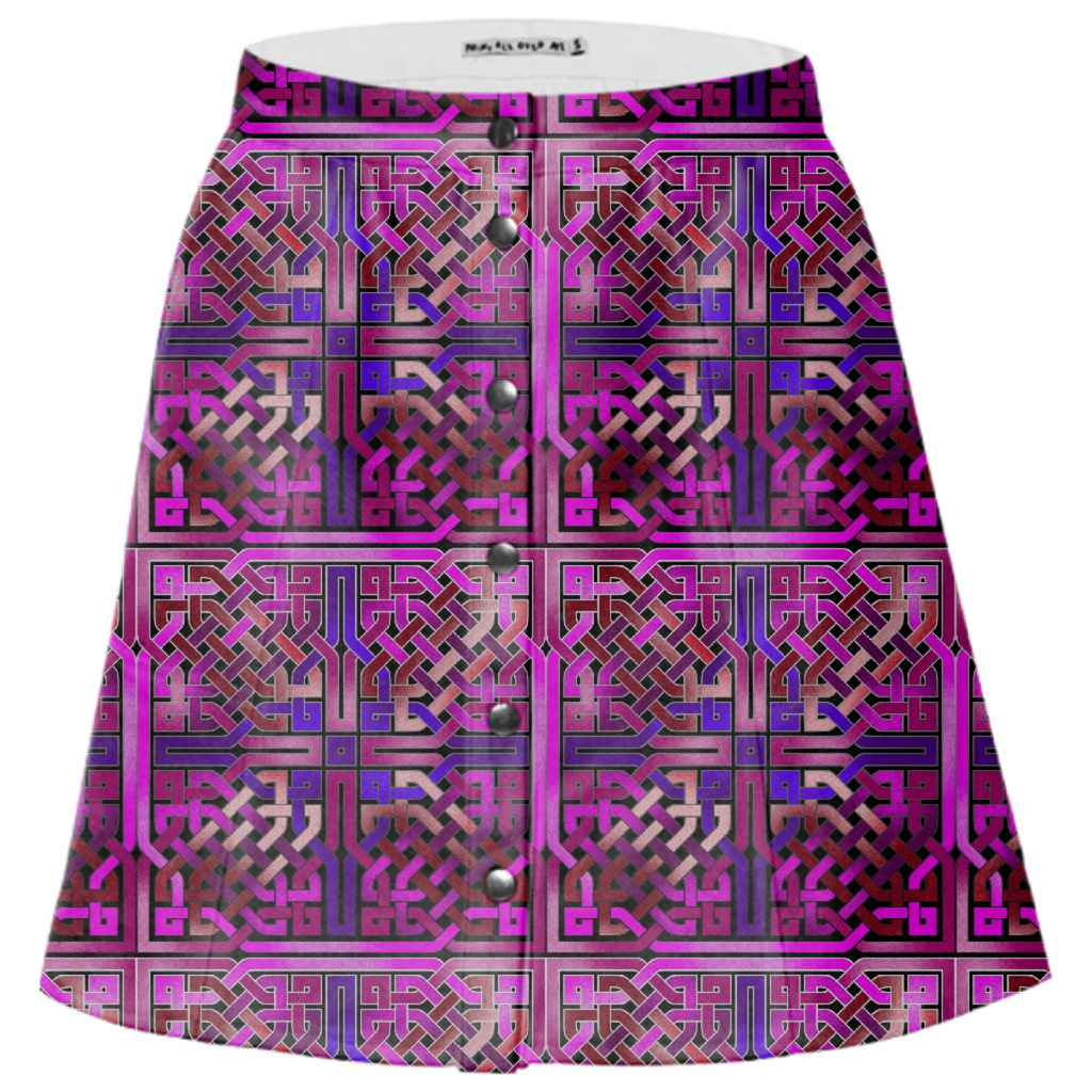 Pink Celtic Knot Mini Skirt