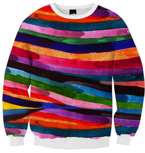 stripey colour jumper