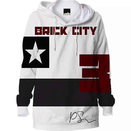 PS Brick City Hoodie White