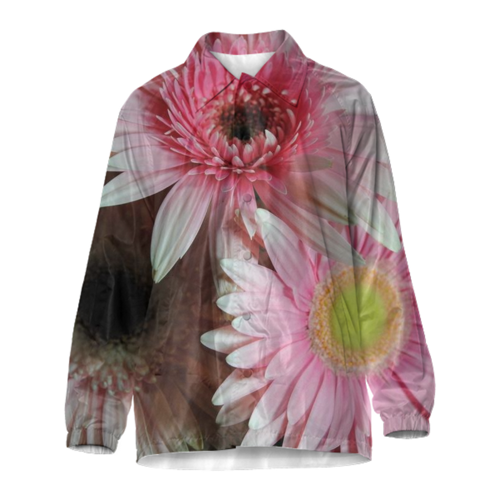 Pink Daisies Coach Jacket