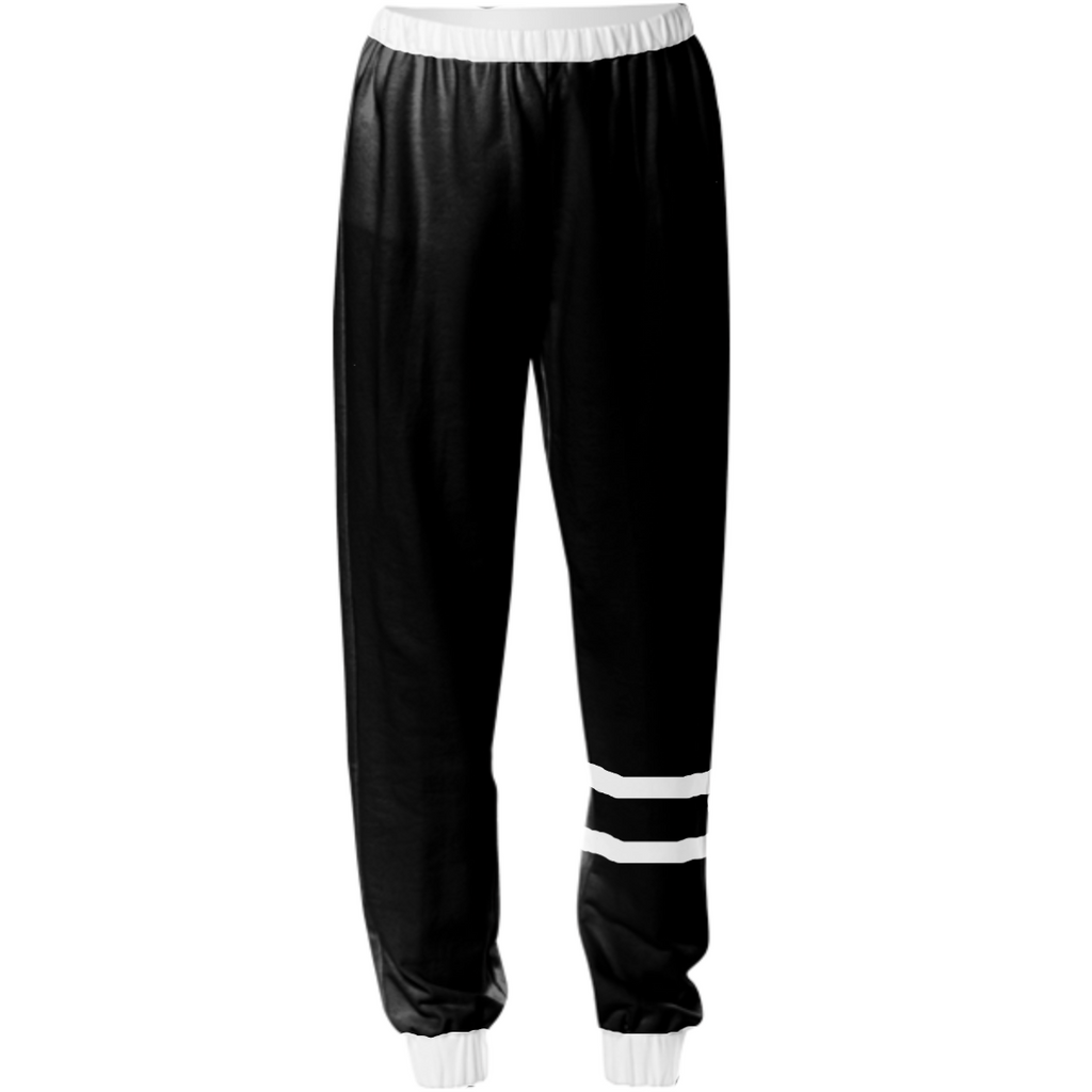 black &white sweatpants