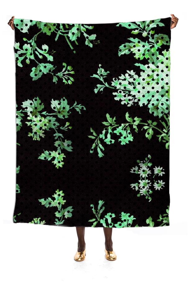 green floral scarf
