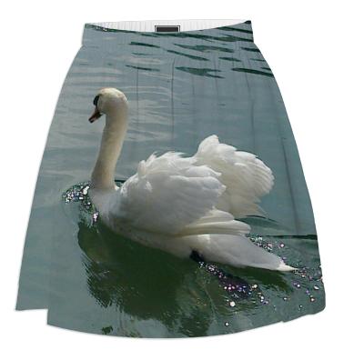 Summer skirt beautiful swan