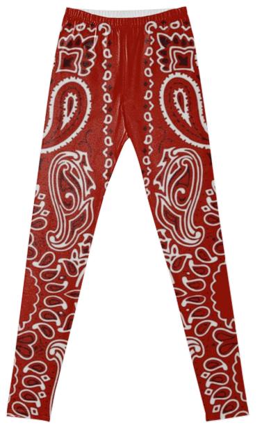 REd Bandana Style Fancy Leggings