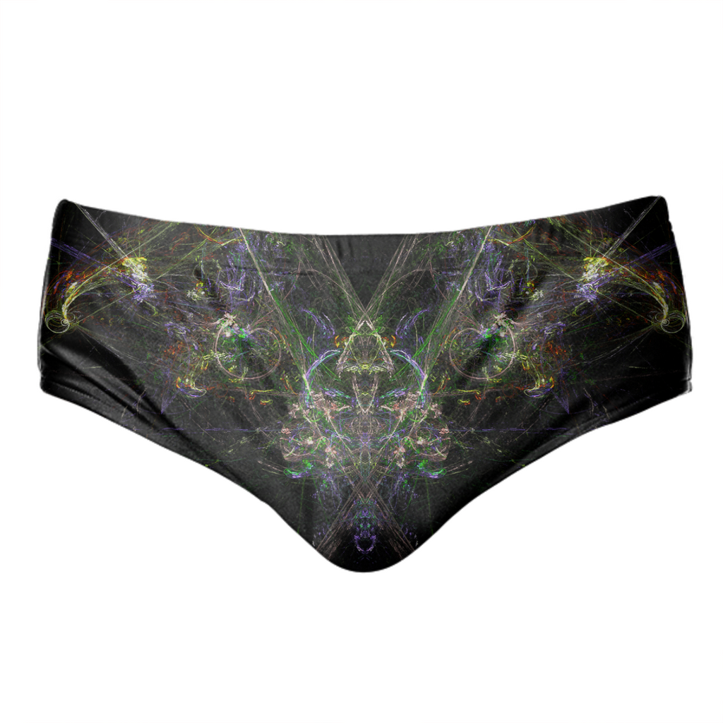 Neon Fractal City Speedo