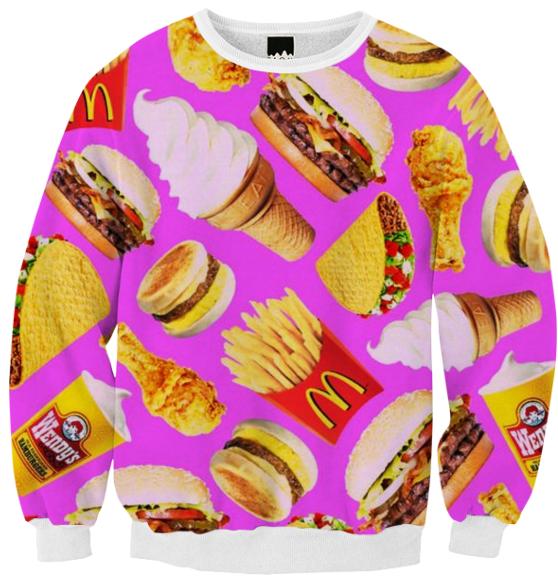 fast food sweater