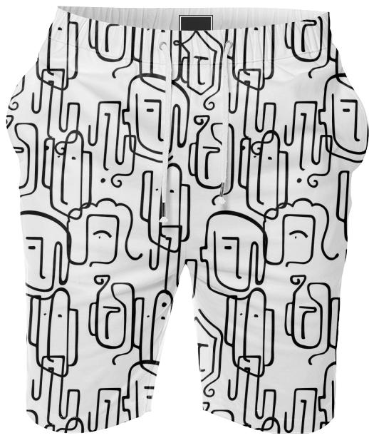 PAOM, Print All Over Me, digital print, design, fashion, style, collaboration, nounproject, Summer Short, Summer-Short, SummerShort, Method, madness, shorts, spring summer, unisex, Cotton, Bottoms