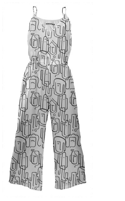 PAOM, Print All Over Me, digital print, design, fashion, style, collaboration, nounproject, Tie Waist Jumpsuit, Tie-Waist-Jumpsuit, TieWaistJumpsuit, Method, madness, autumn winter spring summer, unisex, Poly, One Piece
