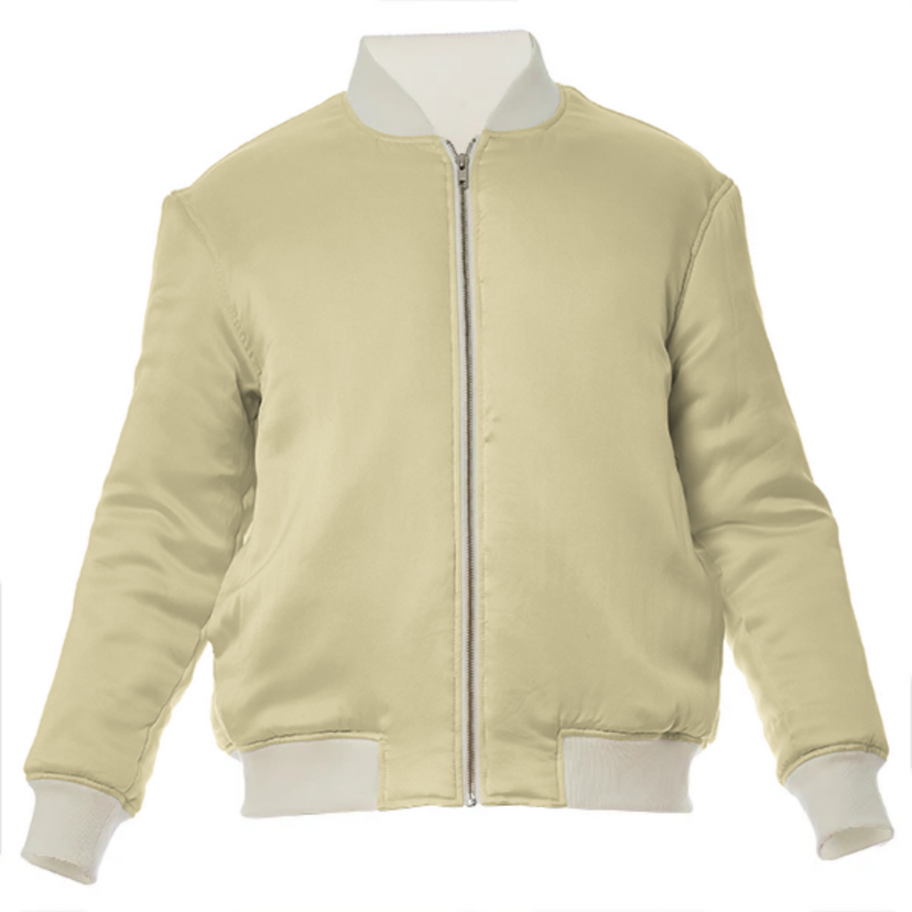 color vanilla VP silk bomber jacket