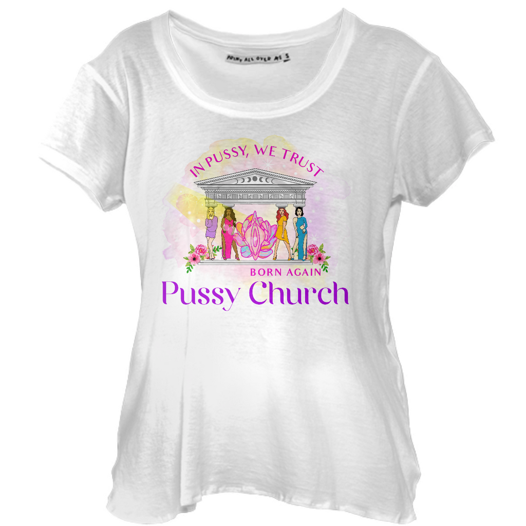 Pussy church:woman shirt