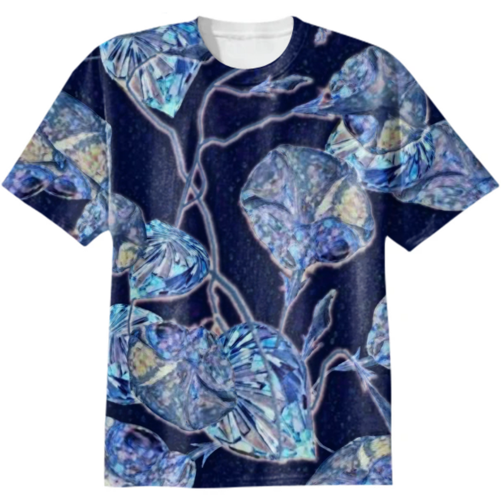 crystal bindweed, luminous night, sparks, shine, refraction of light