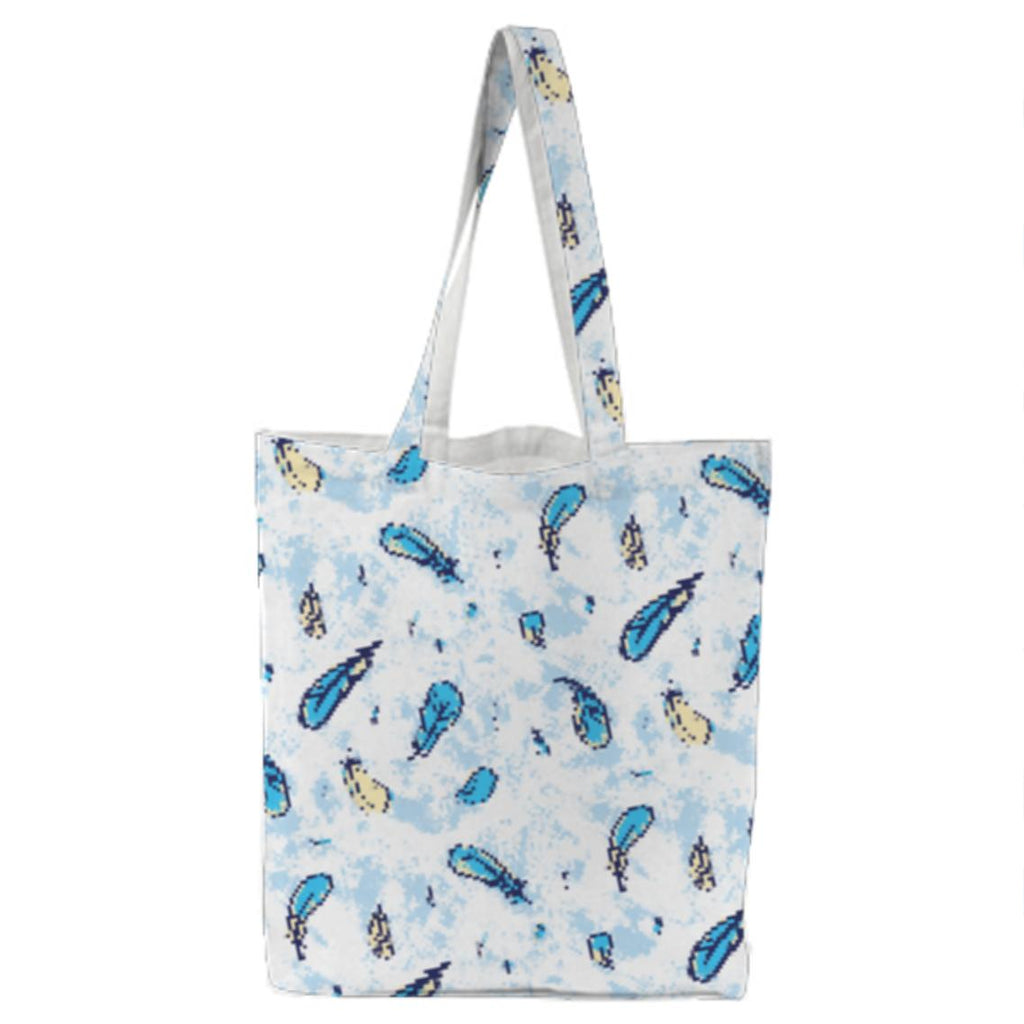 Blue Feather Tote Bag