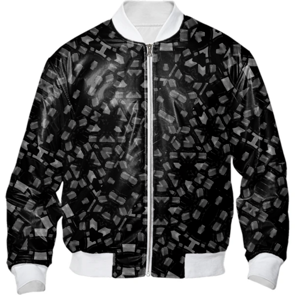 Black and White Tech Pattern