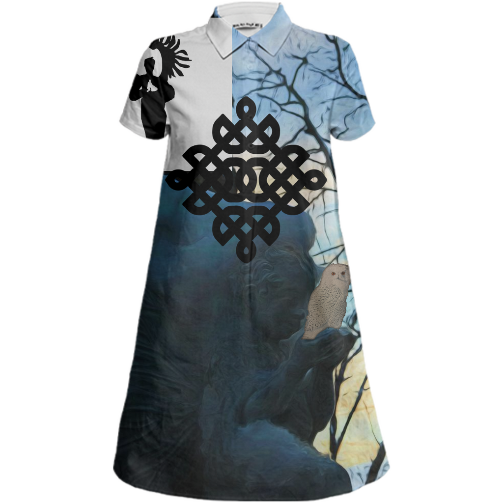 The the wisdom of the Fairies Mini Shirt Dress