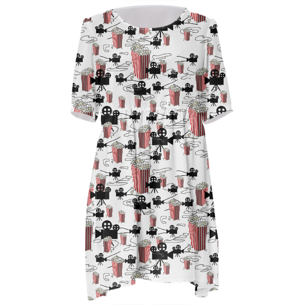 Movie With Popcorn Babydoll Dress