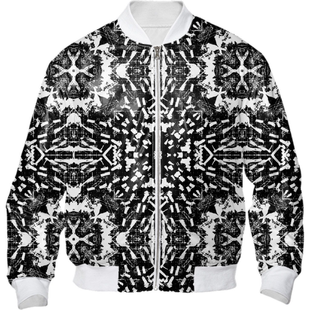 bnw fractal art  jacket