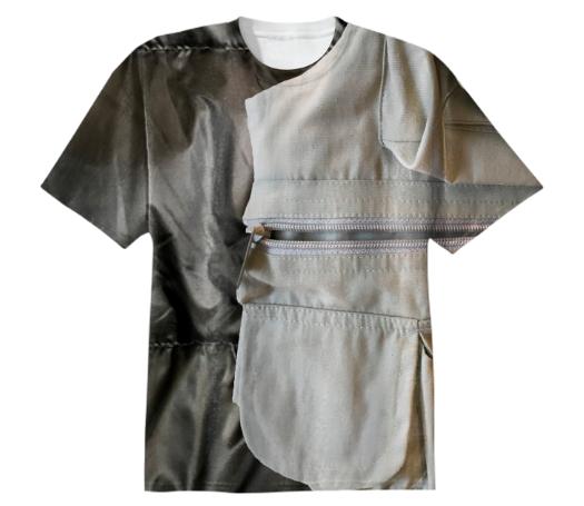 Bomber jacket meets fishing vest tee