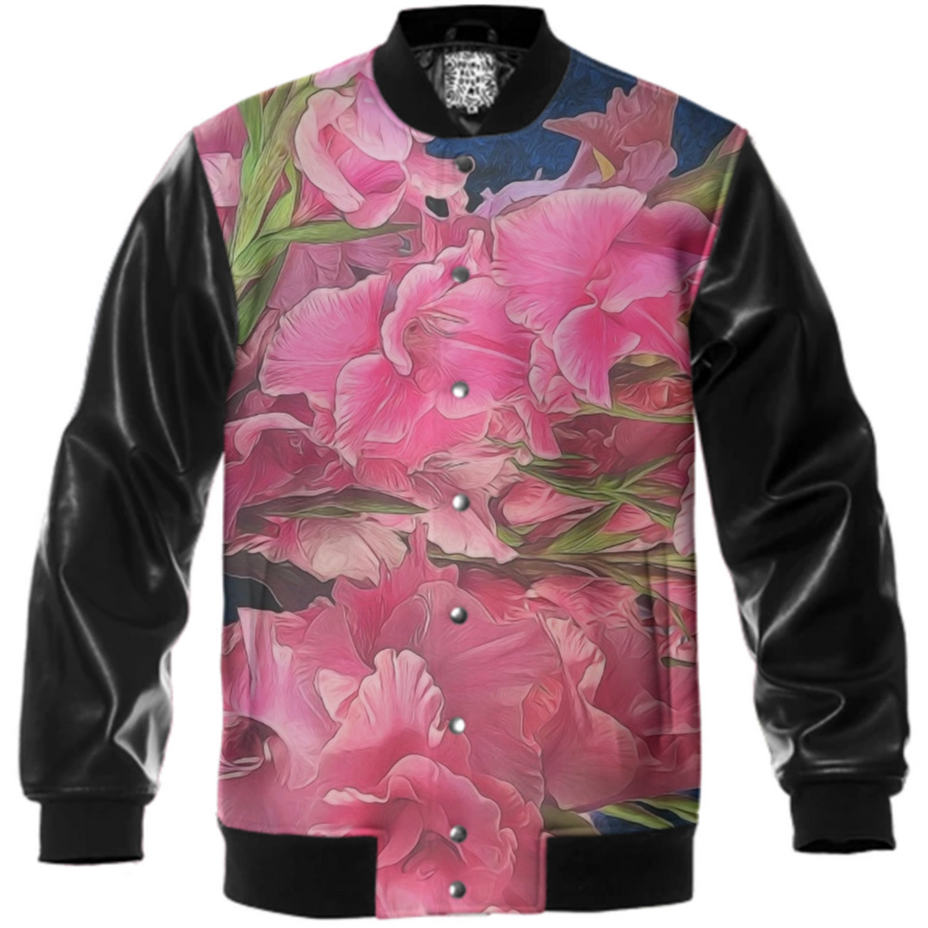 Pink Gladiolas Varsity Jacket
