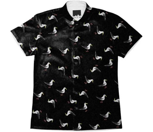 Gull Squad Short Sleeve Shirt in black