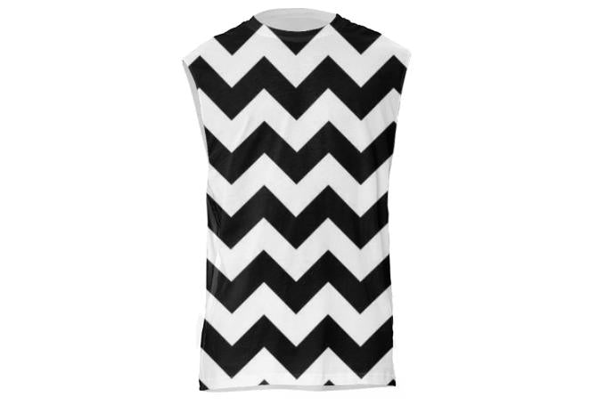 Black and White Chevron