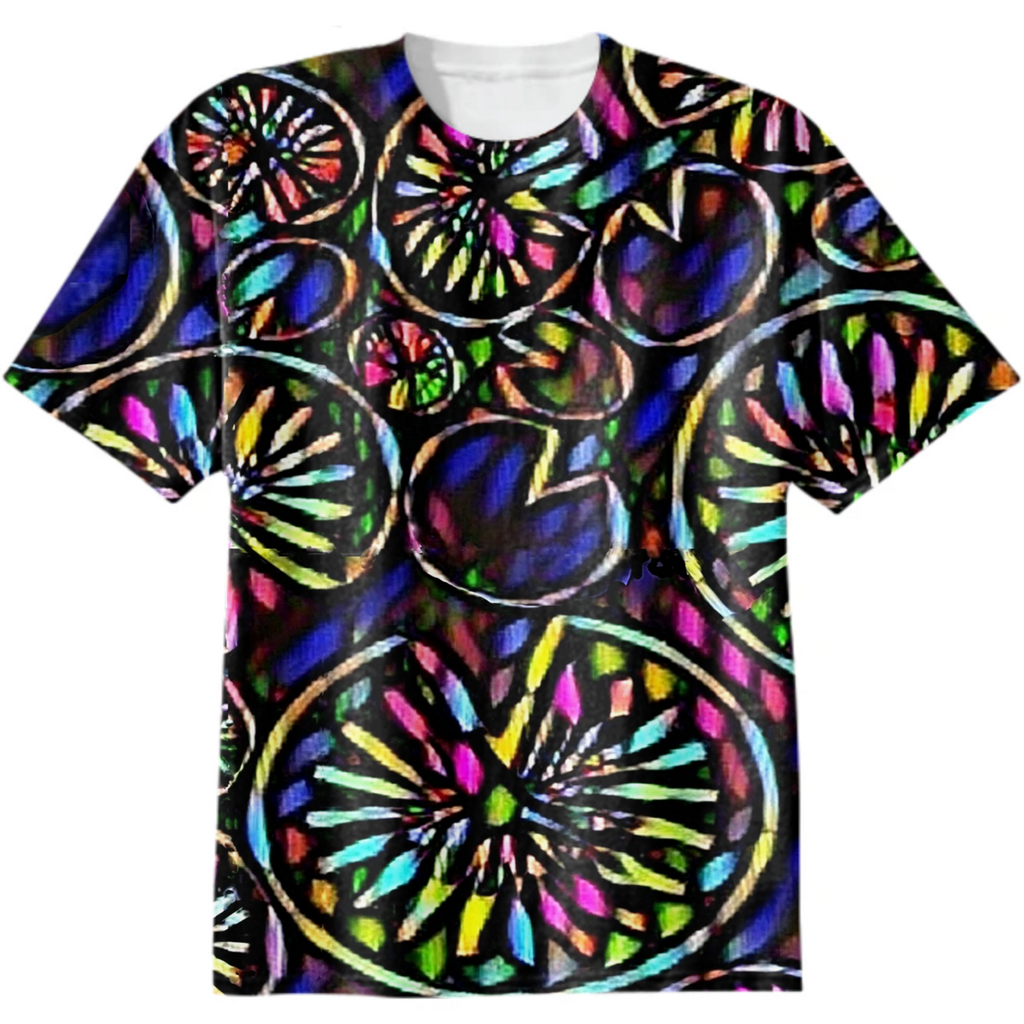 mosaic, design trend, multicolour, black background, rhombuses, circles