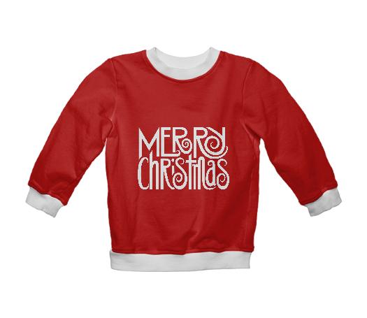 Merry Christmas white Text