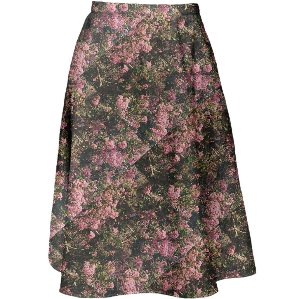 Pink floral midi