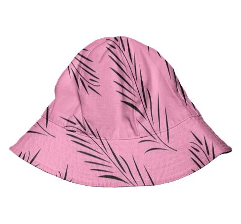 Luxury designers Pink hat with Leaves