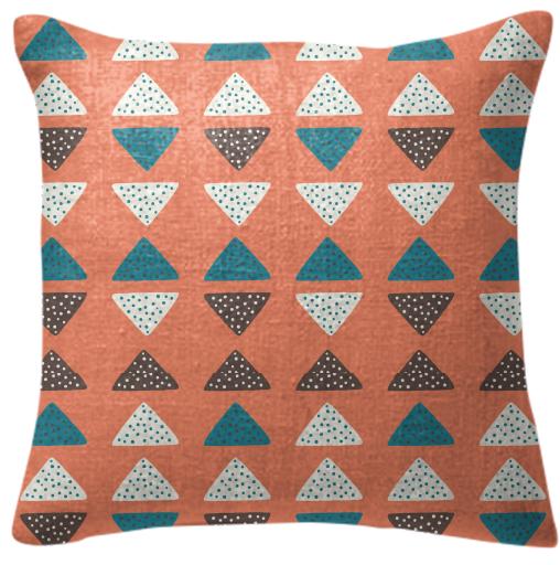 Triangles Dots Pillow