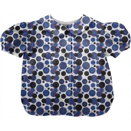 Cute Blue Red Black Polka Dots