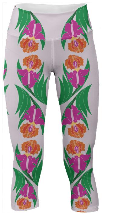 Iris Garden Yoga Pants