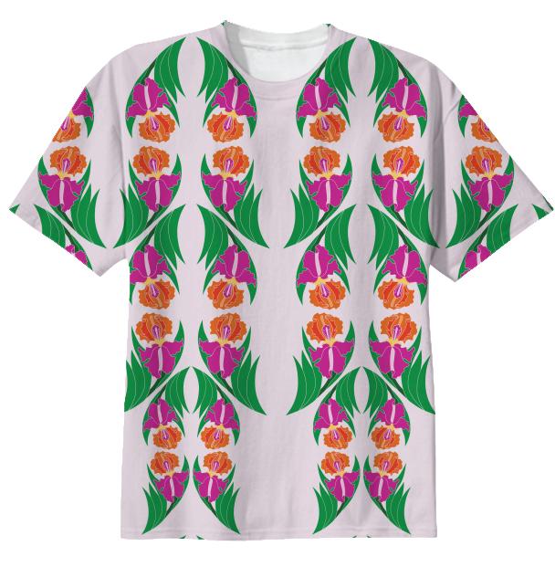 Iris Garden Cotton T Shirt