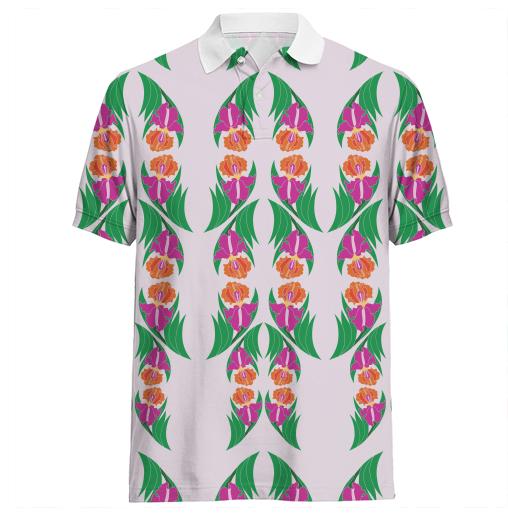 Iris Garden Polo Shirt