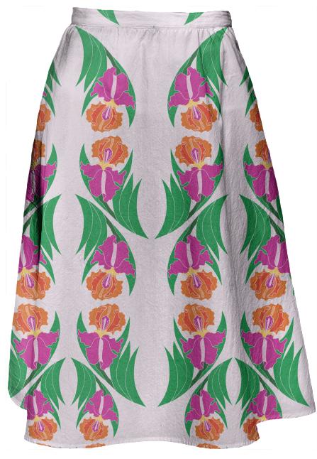 Iris Garden Midi Skirt