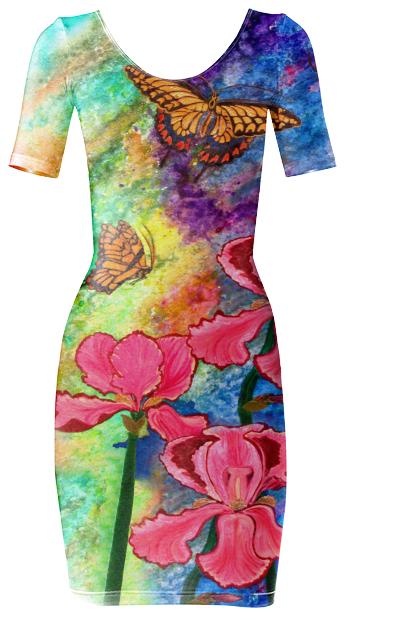Swallowtail Attraction Bodycon Dress