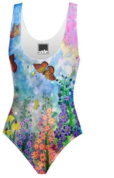 Butterfly Garden Ladies Swimsuit