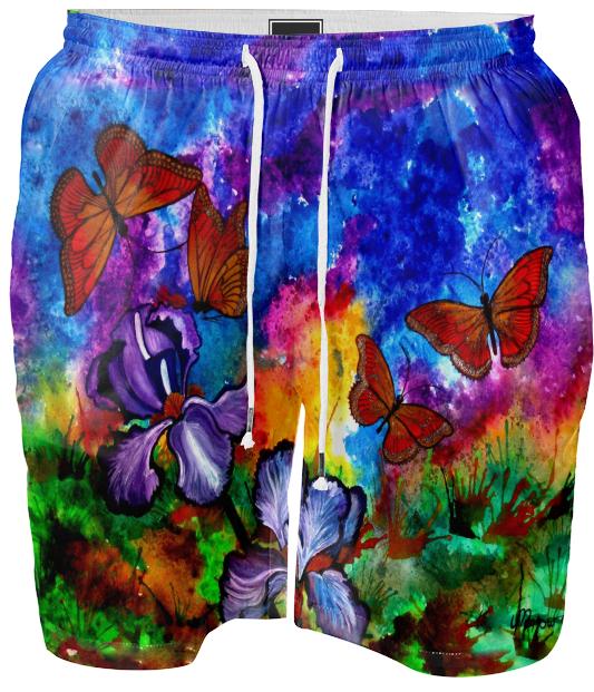 Monarchs at Sunset Men s Bathing Suit