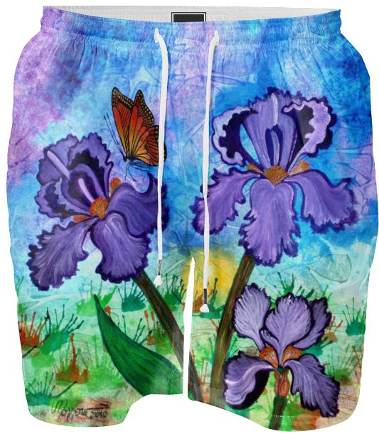 Iris at Sunrise Men s Bathing Suit