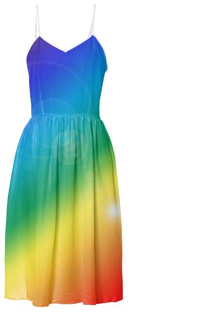 Solar Rainbow Summer Dress