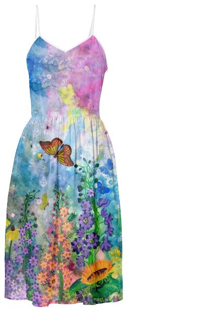Butterfly Garden II Summer Dress