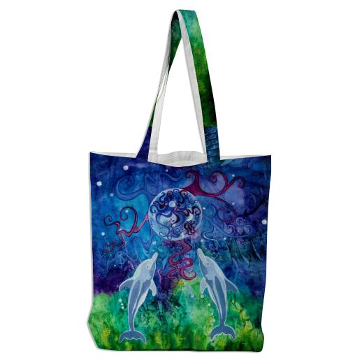 Dolphin Gaze Tote Bag