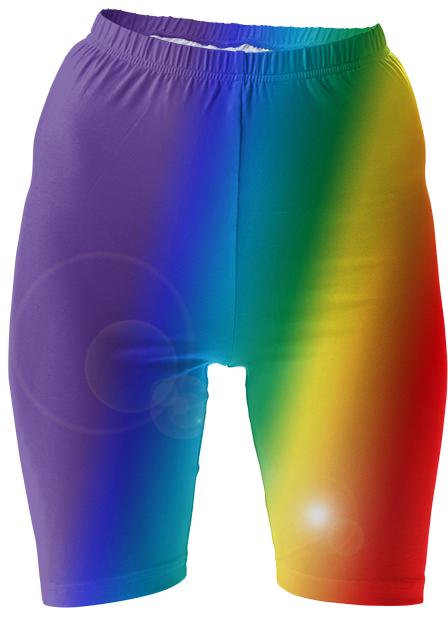 Solar Rainbow Bike Shorts