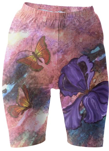 Pastel Monarchs Bike Shorts